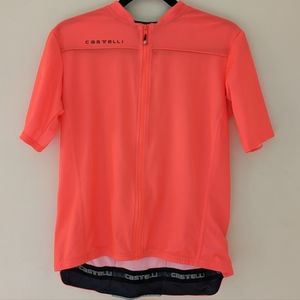 Castelli Anima 3 Biking Jersey in Brilliant Pink Size XL